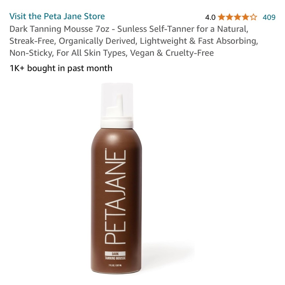 Peta Jane Dark Self Tanner